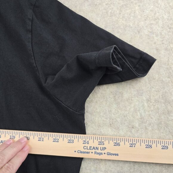 Adidas Mens Black Graphic T-Shirt Size XL Cotton Crew Neck Short Sleeve Casual W - Picture 5 of 5